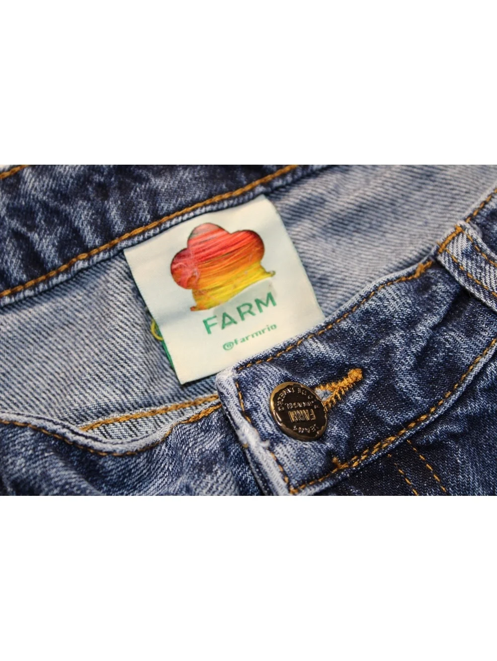 FARM Rio Crochet Squares Patchwork Jeans - Picture 5 of 5
